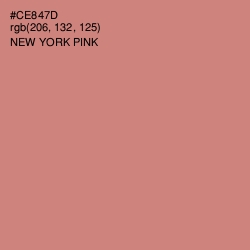 #CE847D - New York Pink Color Image